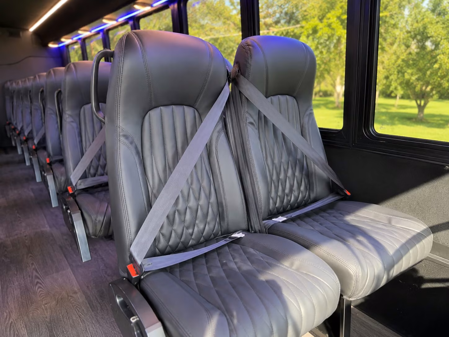 15 passenger minibus inside
