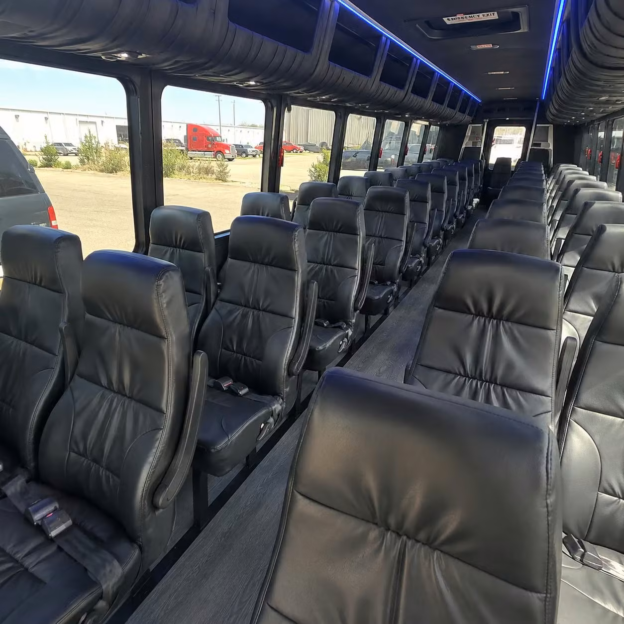 25 passenger minibus interior
