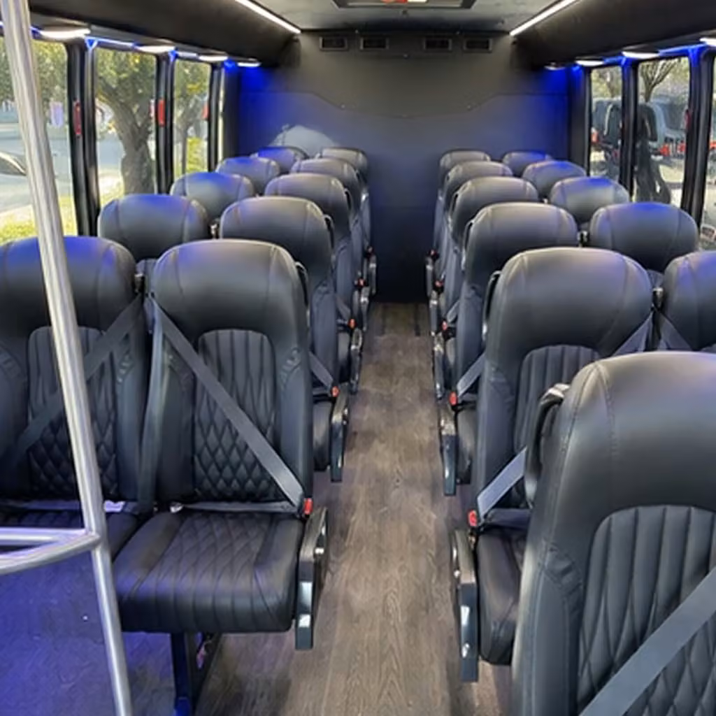 28 passenger minibus inside