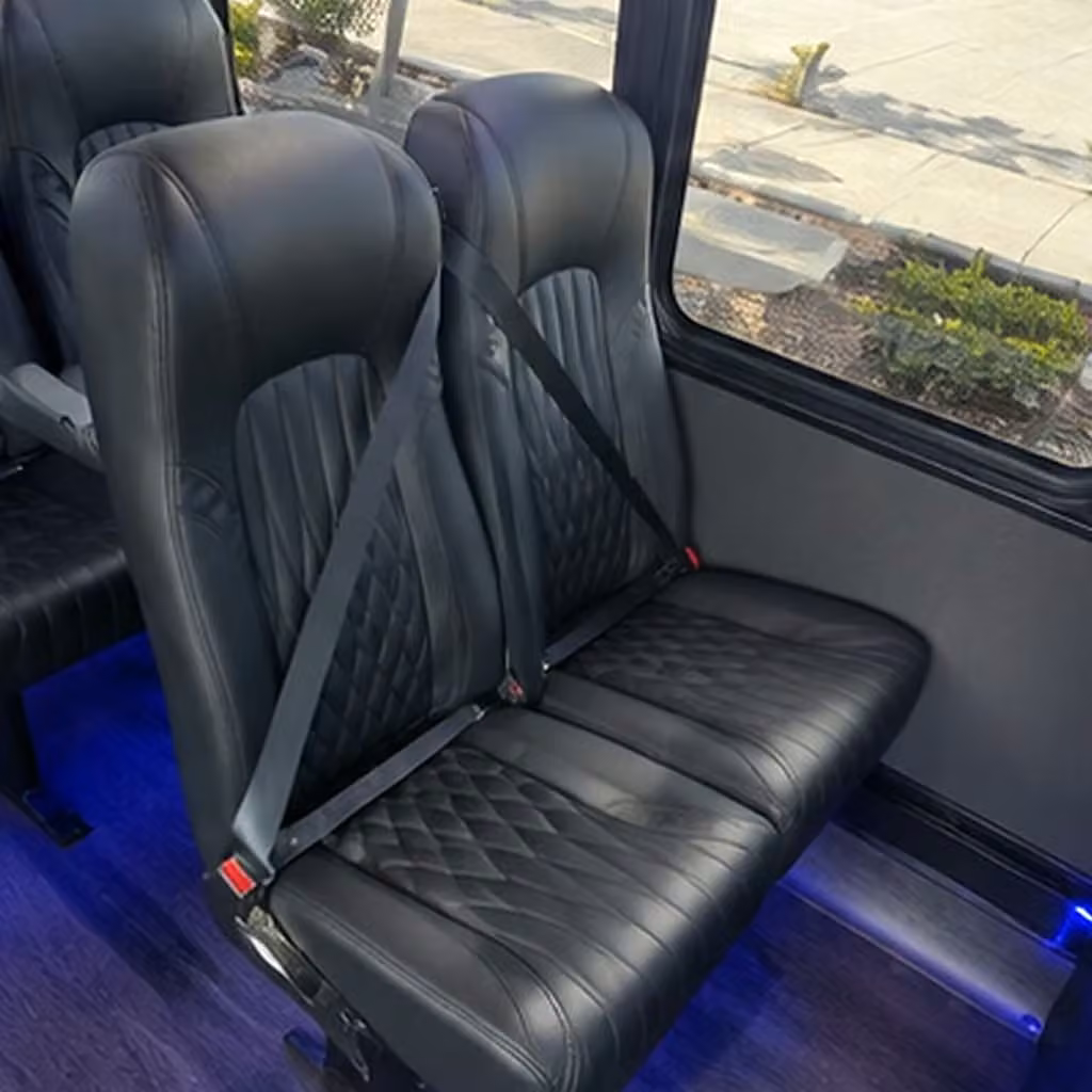 28 passenger minibus interior