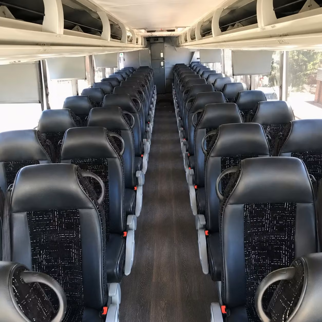 parker charter bus interior