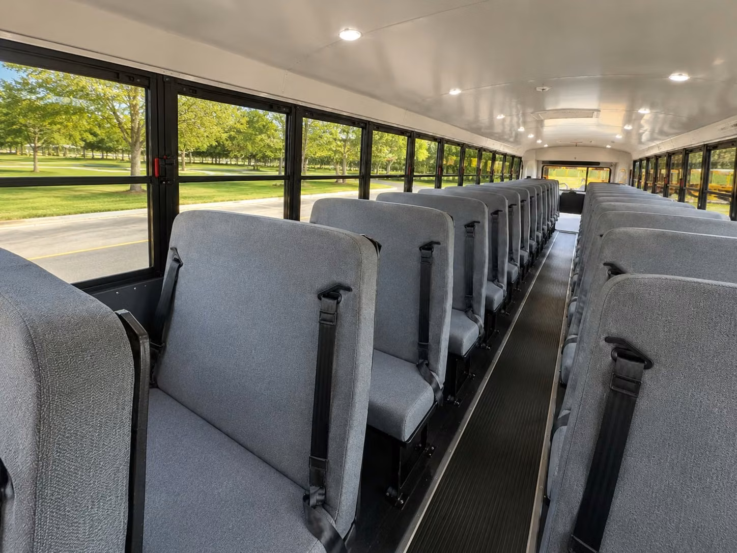 school bus inside